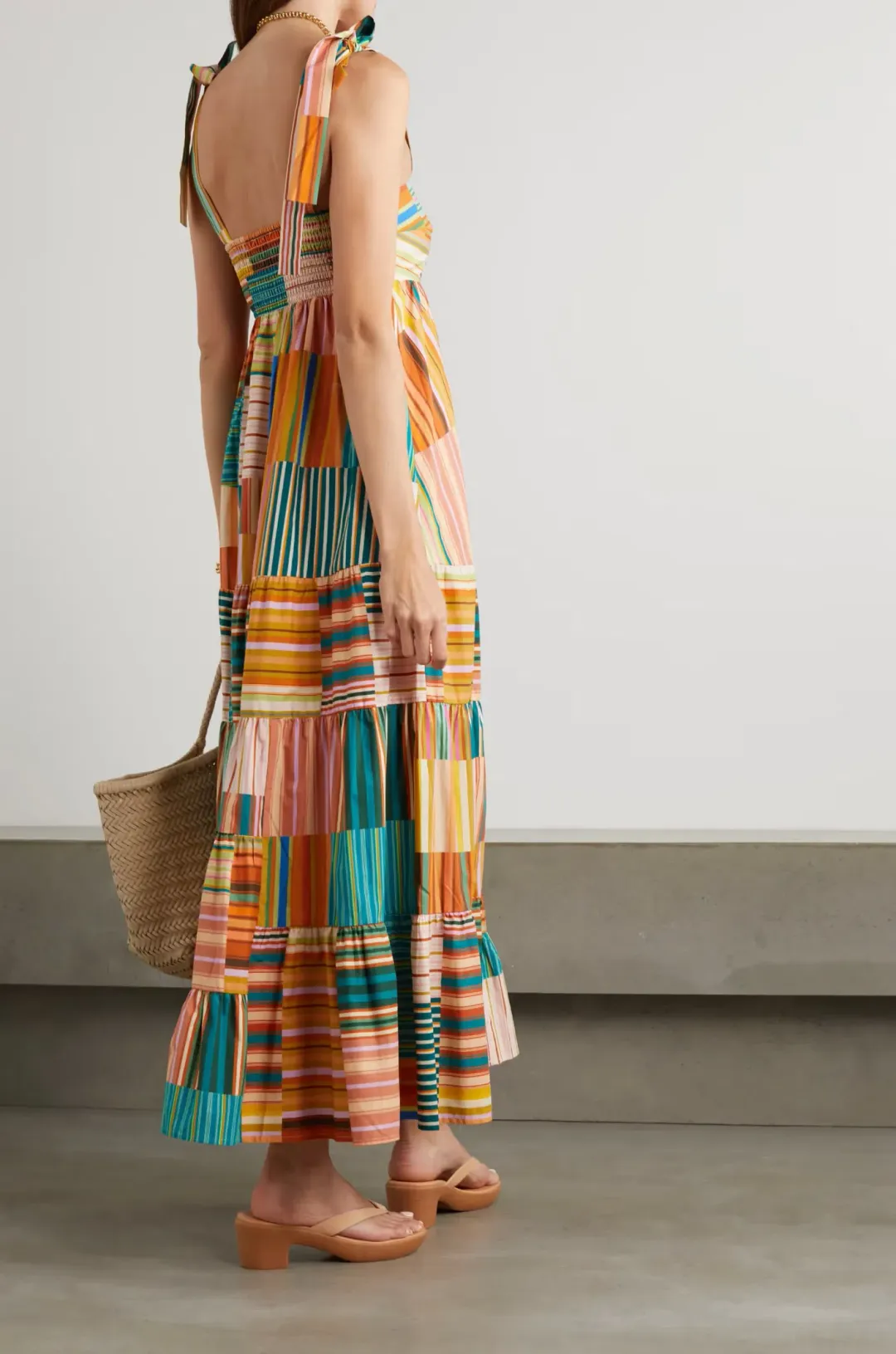 Alemais Sloane Tiered Midi Dress Multi Size 14 for rent on The Volte - main image