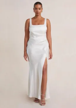 Bec & Bridge Dreamer Square Neck Dress Ivory Size US 6 / AU 10 for rent on The Volte - image 1
