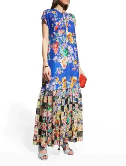 Johnny Was Sky Flower Alba Dress W / Slip Size XL/Au14 for rent on The Volte - image 2