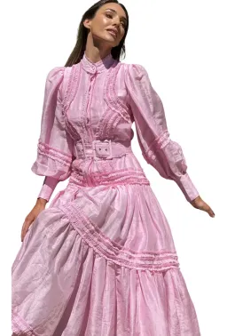 Mackenzie Mode Starlet Maxi Dress Pink Size AU 8 for rent on The Volte - image 2