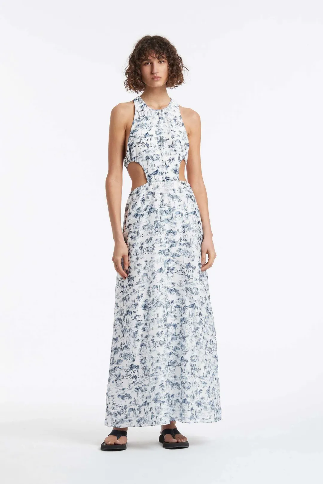 Sir the Label Dimitri Open Back Dress Print Size 8 for rent on The Volte - main image