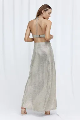 Significant Other Chloe Maxi Dress Gold Size 6 for rent on The Volte - image 3