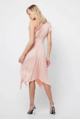 Mossman The Lady Like Midi Dress in Blush Size 10 for rent on The Volte - image 3