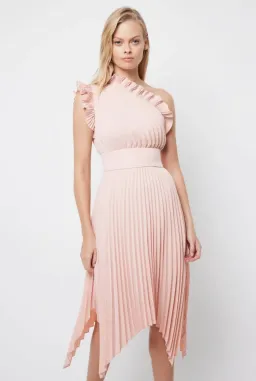 Mossman The Lady Like Midi Dress in Blush Size 12 for rent on The Volte - image 4