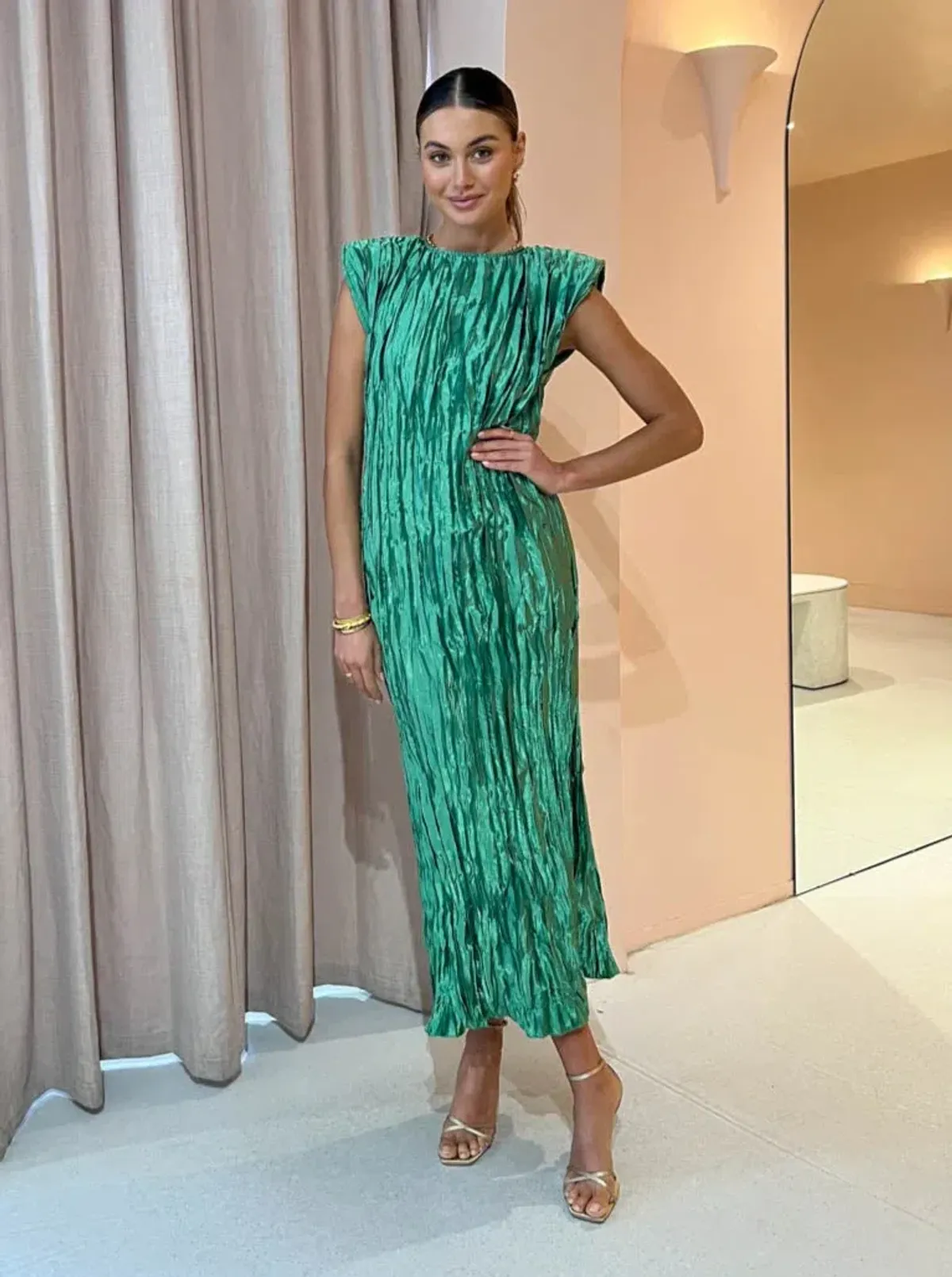 L'Idee Hutton Dress in Sea Green Size AU 6 - Image 1