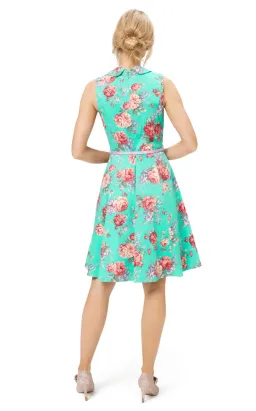 Review Pompeii Floral Shirtdress Mint Green Size AU 8 for rent on The Volte - image 3