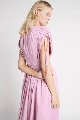 Aje Cosmos Midi Dress Pink Size L / AU 12 for rent on The Volte - image 4