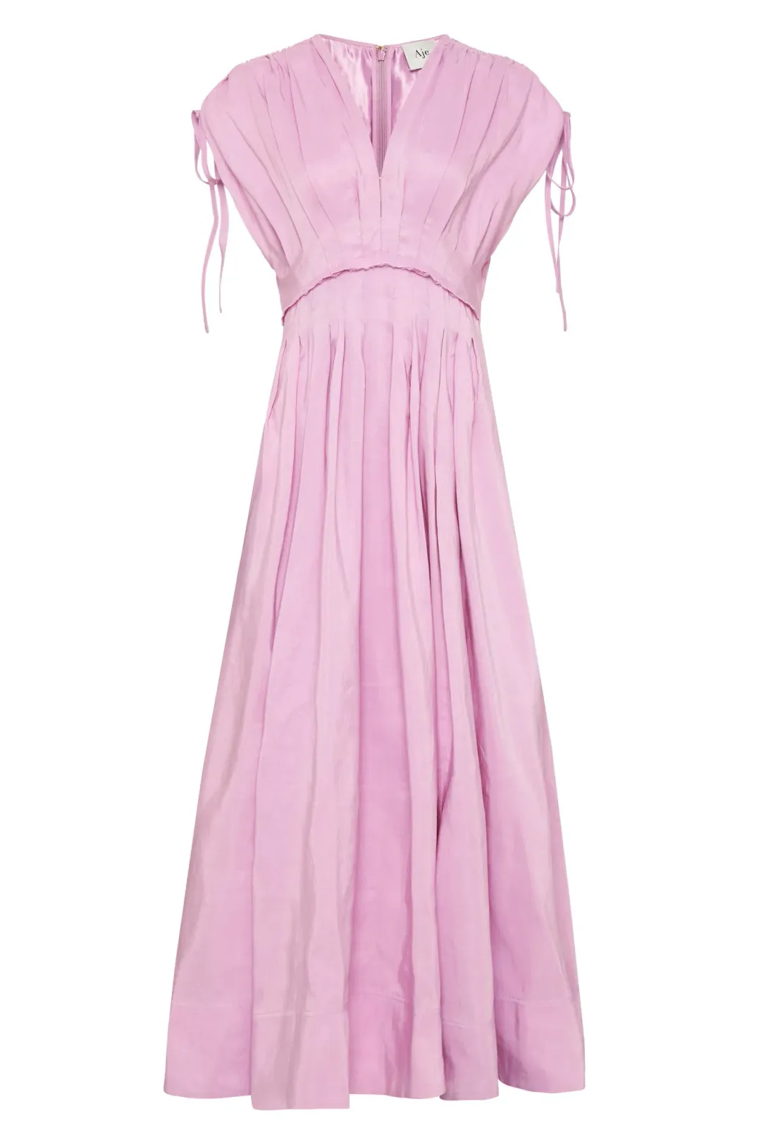 Aje Cosmos Midi Dress Pink Size L / AU 12 for rent on The Volte - main image