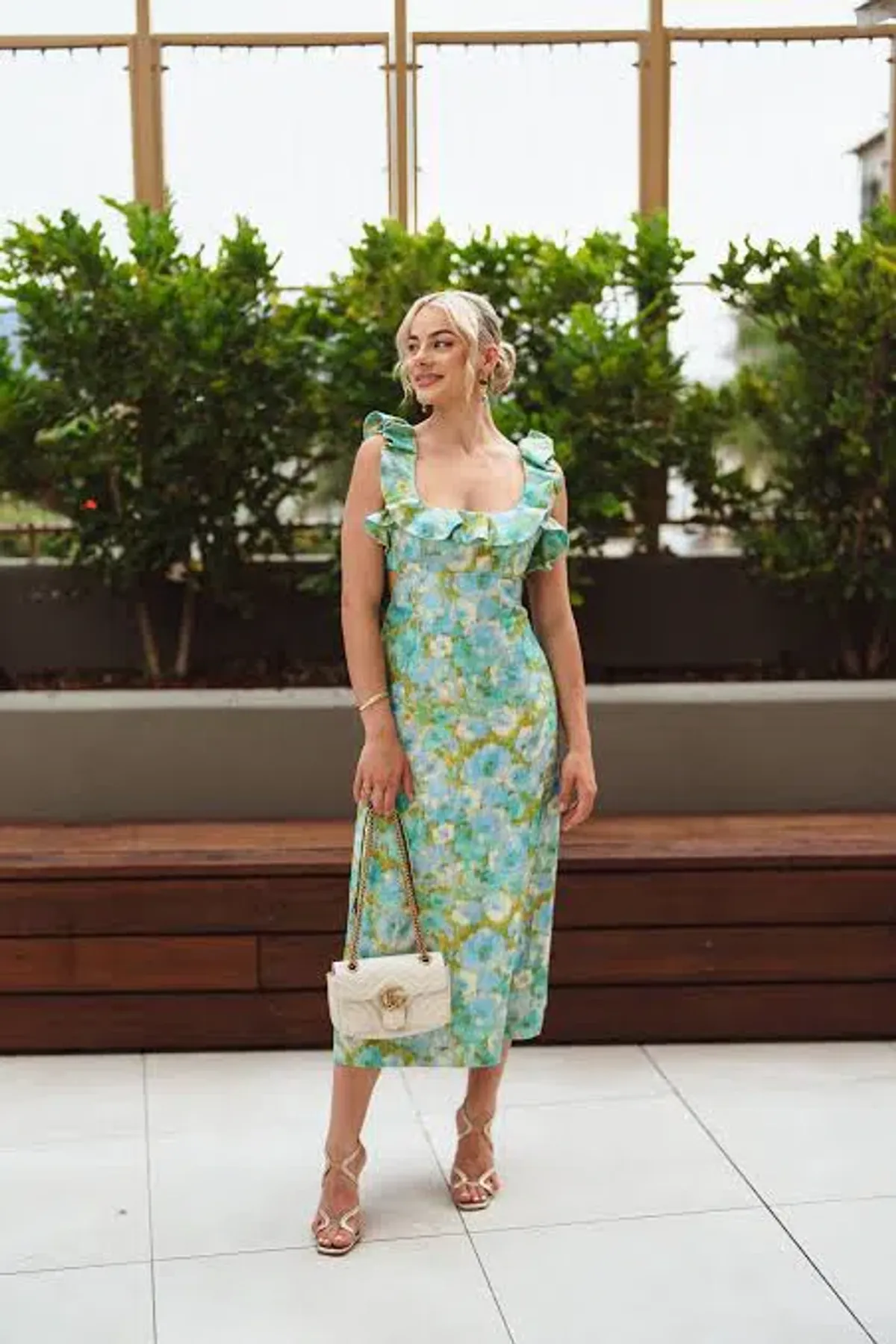 Zimmermann High Tide Frilled Midi Dress Floral Size 3 / Au 14 - Image 3