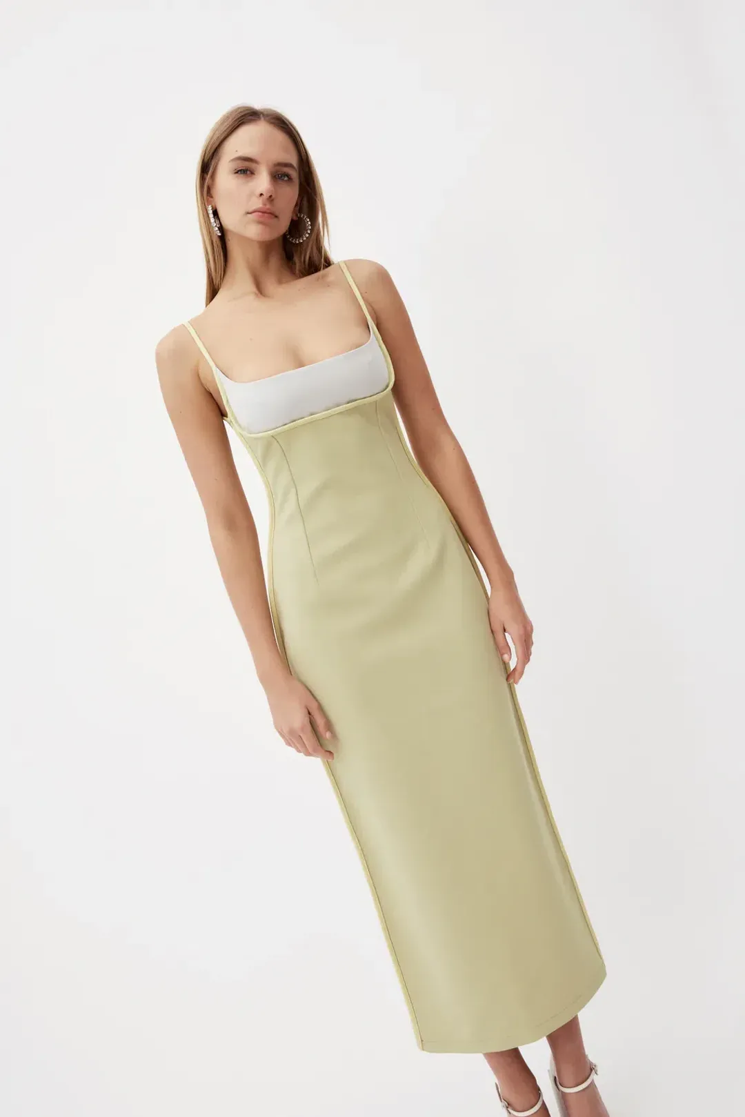 Paris Georgia Florian Dress Green Size AU 8 for rent on The Volte - main image