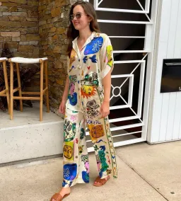 Alemais Soleil Shirt and Pants Set Cream Size AU 6 for rent on The Volte - image 2