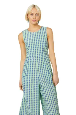Gorman Stay In Check Pantsuit Green Size AU 16 for rent on The Volte - image 3