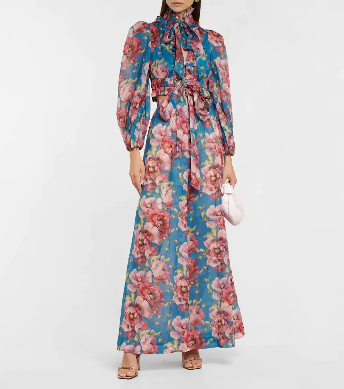 Zimmermann High Tide Crop Bodice Floral Size 1 / Au 10 for rent on The Volte - main image