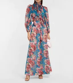 Zimmermann High Tide Crop Bodice Floral Size 1 / Au 10 for rent on The Volte - image 1