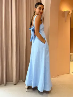 Roame Kaia Dress in Cornflower Blue Size 3/AU 12 for rent on The Volte - image 2