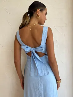 Roame Kaia Dress in Cornflower Blue Size 3/AU 12 for rent on The Volte - image 3
