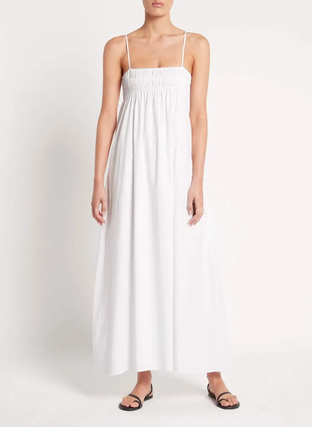 Faithfull the Brand Urtica Maxi Dress White Size 10 for rent on The Volte - main image