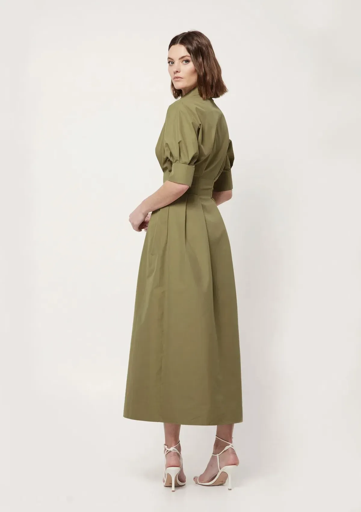 Mossman The Time Off Shirt Dress Green Size 8 - Image 3