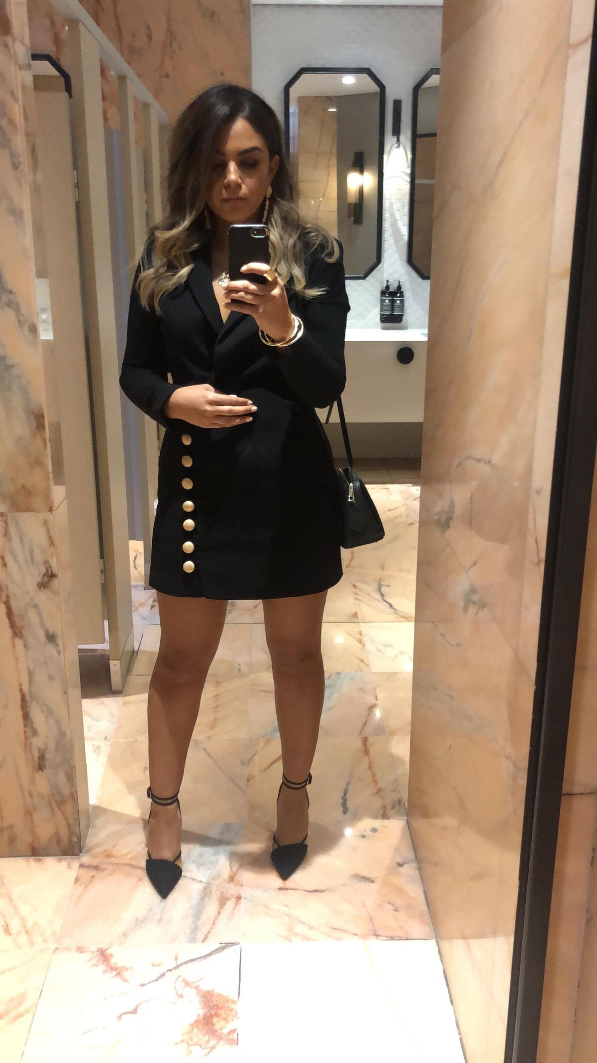 Misha Molly Blazer Dress Black Size 10 - Image 3