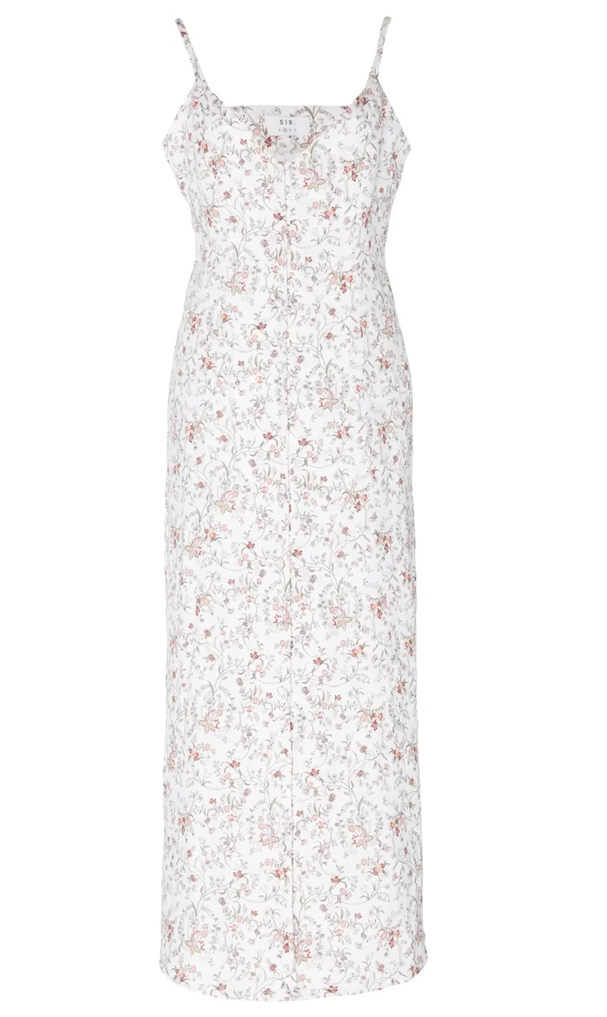 Sir the Label Haisley Linen Midi Dress Floral-Print Size 6 - Image 4