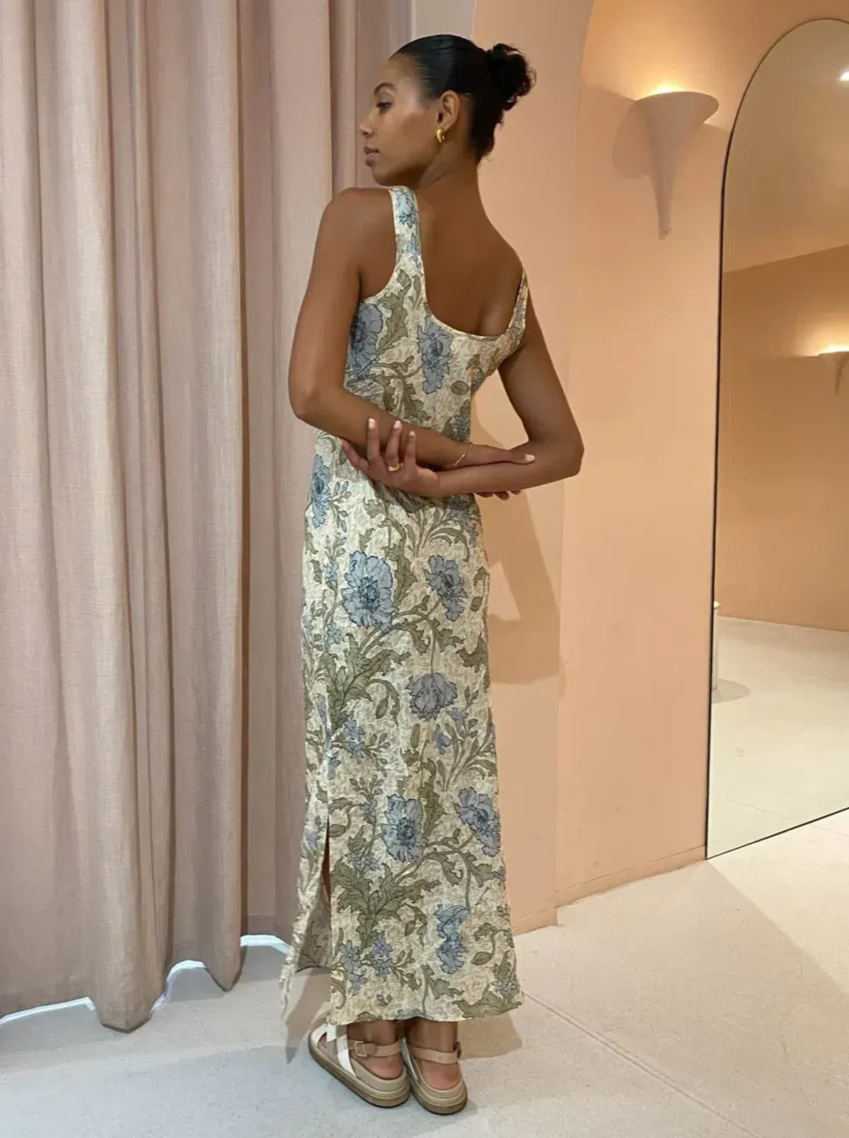 Sir the Label Maev Slip Dress Florence Print AU12 - Image 5