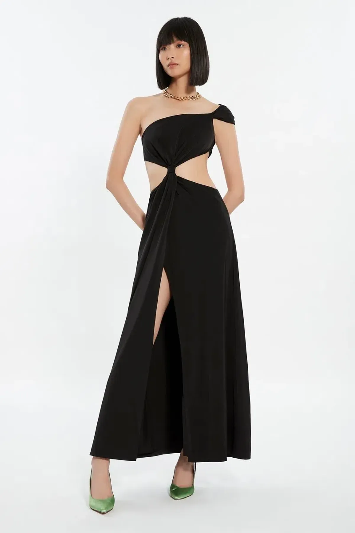 Solita Leila Split Dress Black Size 8 - Image 1