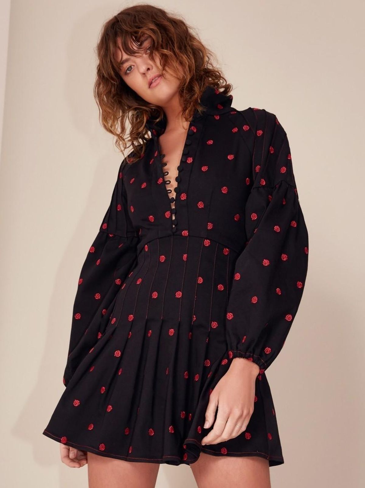 C/MEO Collective- Harmonious Long Sleeve Dress Black Size 10 - Image 4