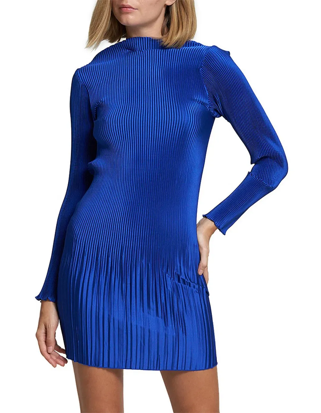 L’Idée Soirée Gisele Sleeved Mini Cobalt Blue Size AU 8 for rent on The Volte - main image