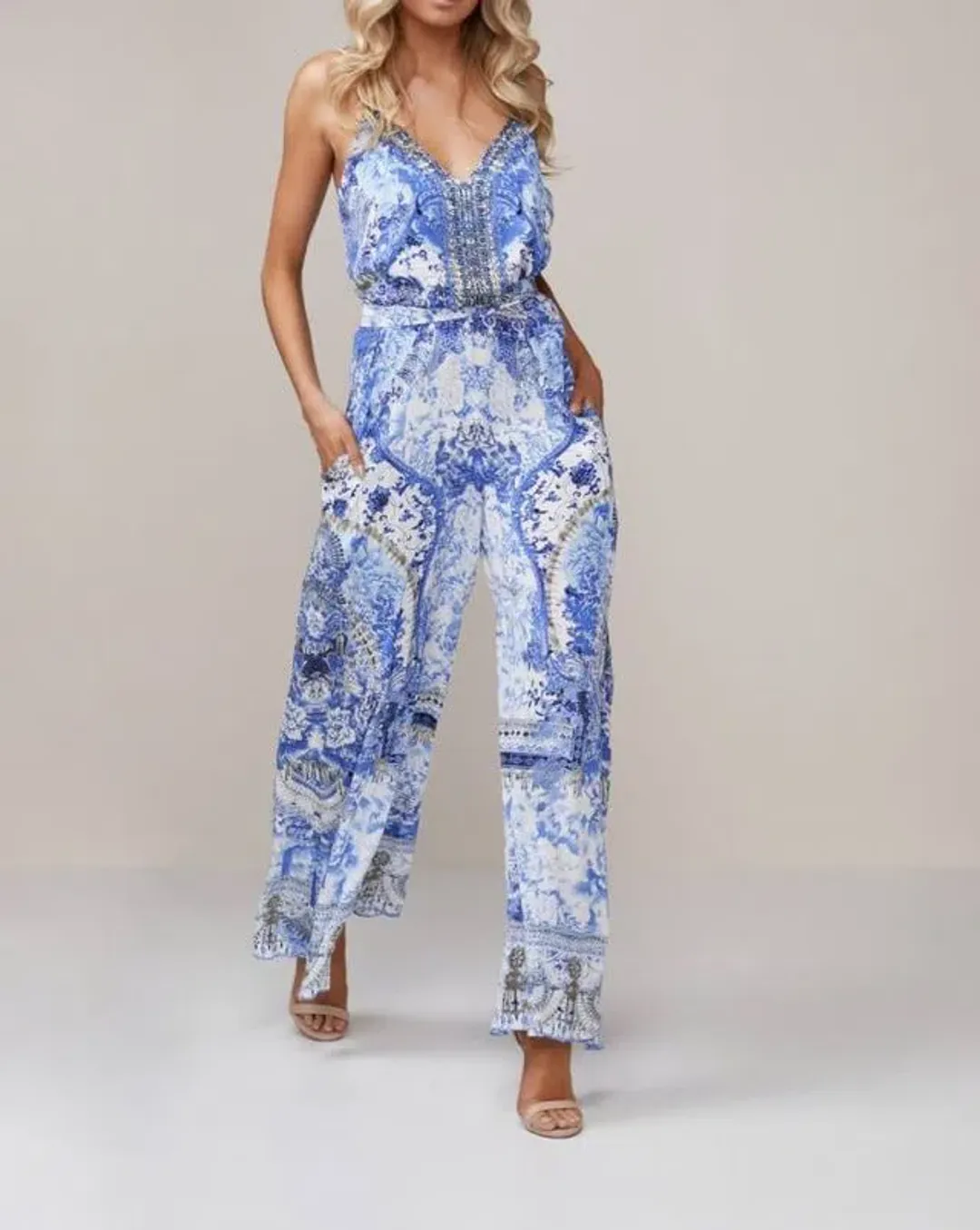 Camilla Poets Sanctuary Jumpsuit Size 10 for rent on The Volte - main image