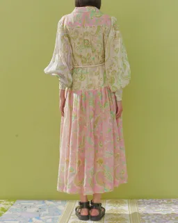 Alemais Marta Patchwork Shirtdress Print Size 6 for rent on The Volte - image 2