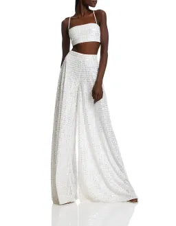 Chosen by Kyha Miami Top and Pants Set White Size 4 / AU 10 for rent on The Volte - image 1