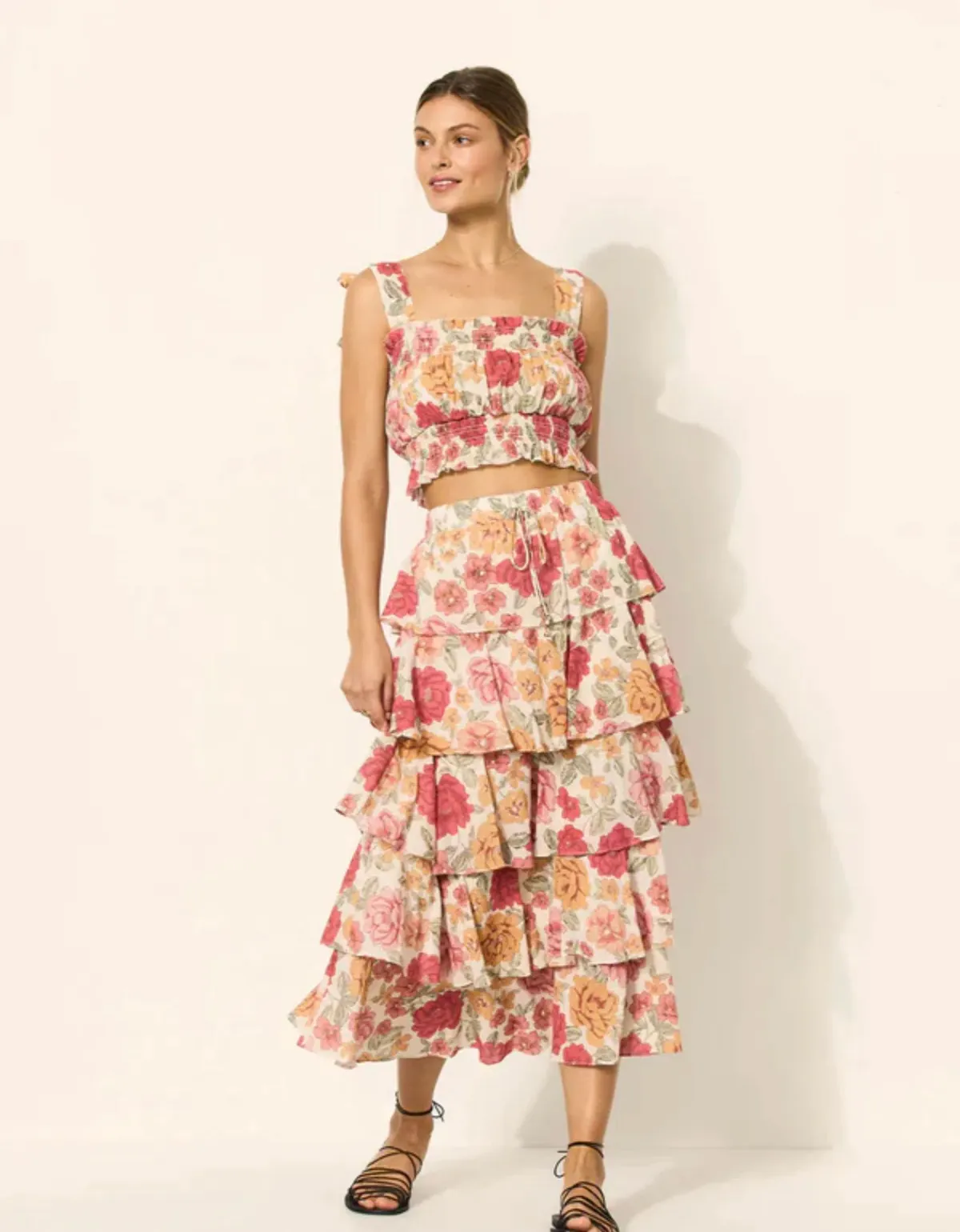 Kivari Camela Shirred Top Floral Size 14 / XL - Image 1