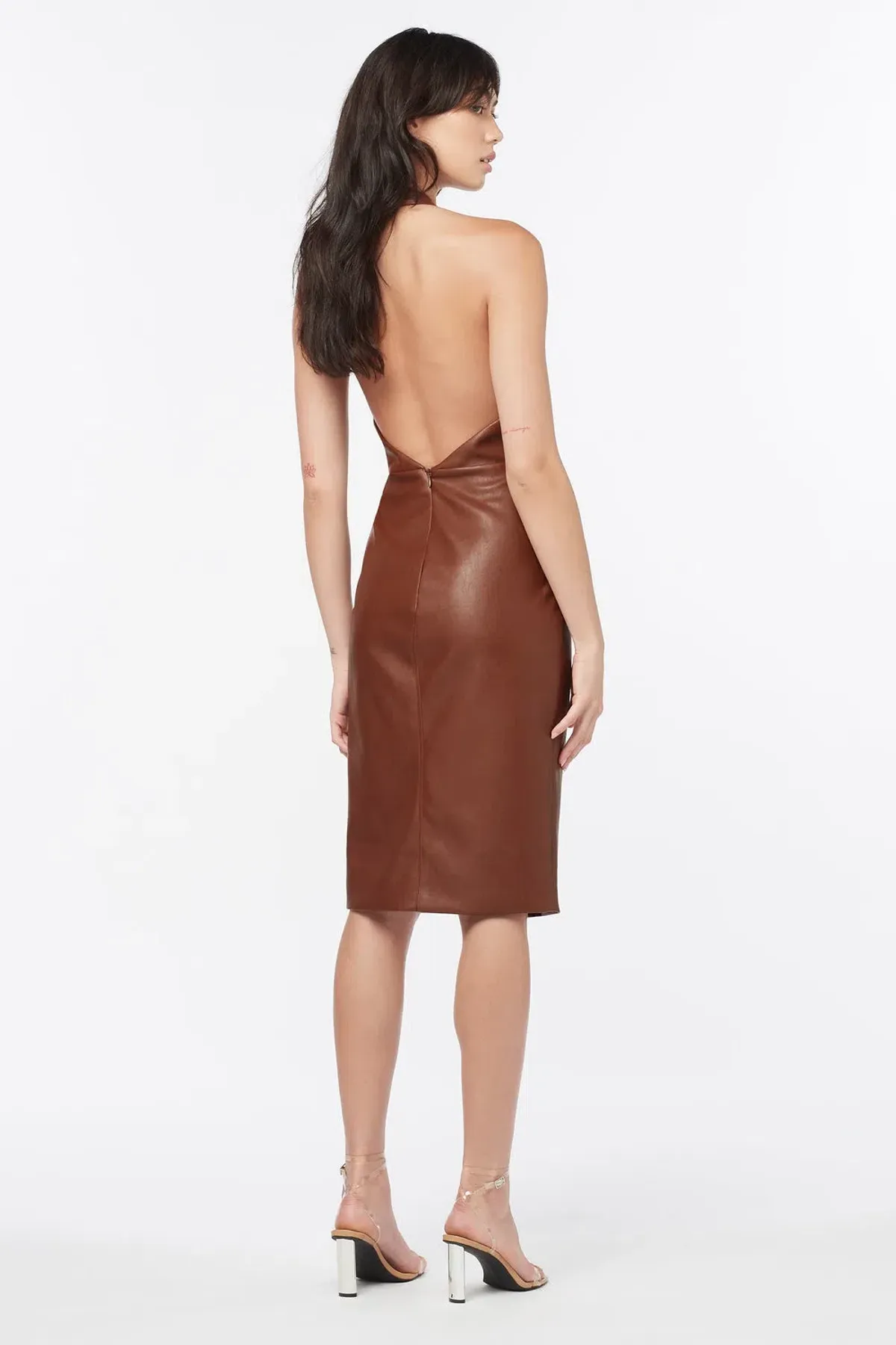 Manning Cartell Ginger Snaps Halter Midi Dress Dark Brown Size 6 / XS - Image 2