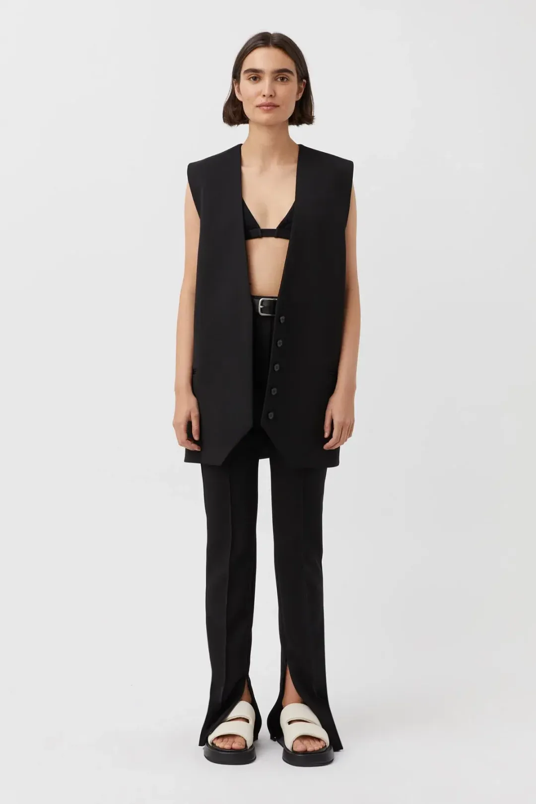 Camilla and Marc Valentina Vest Black Size 6 for rent on The Volte - main image