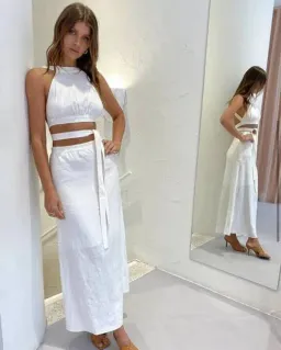 Sir the Label Ambroise Open Back Gown White Size 1 / Au 8 for rent on The Volte - image 3