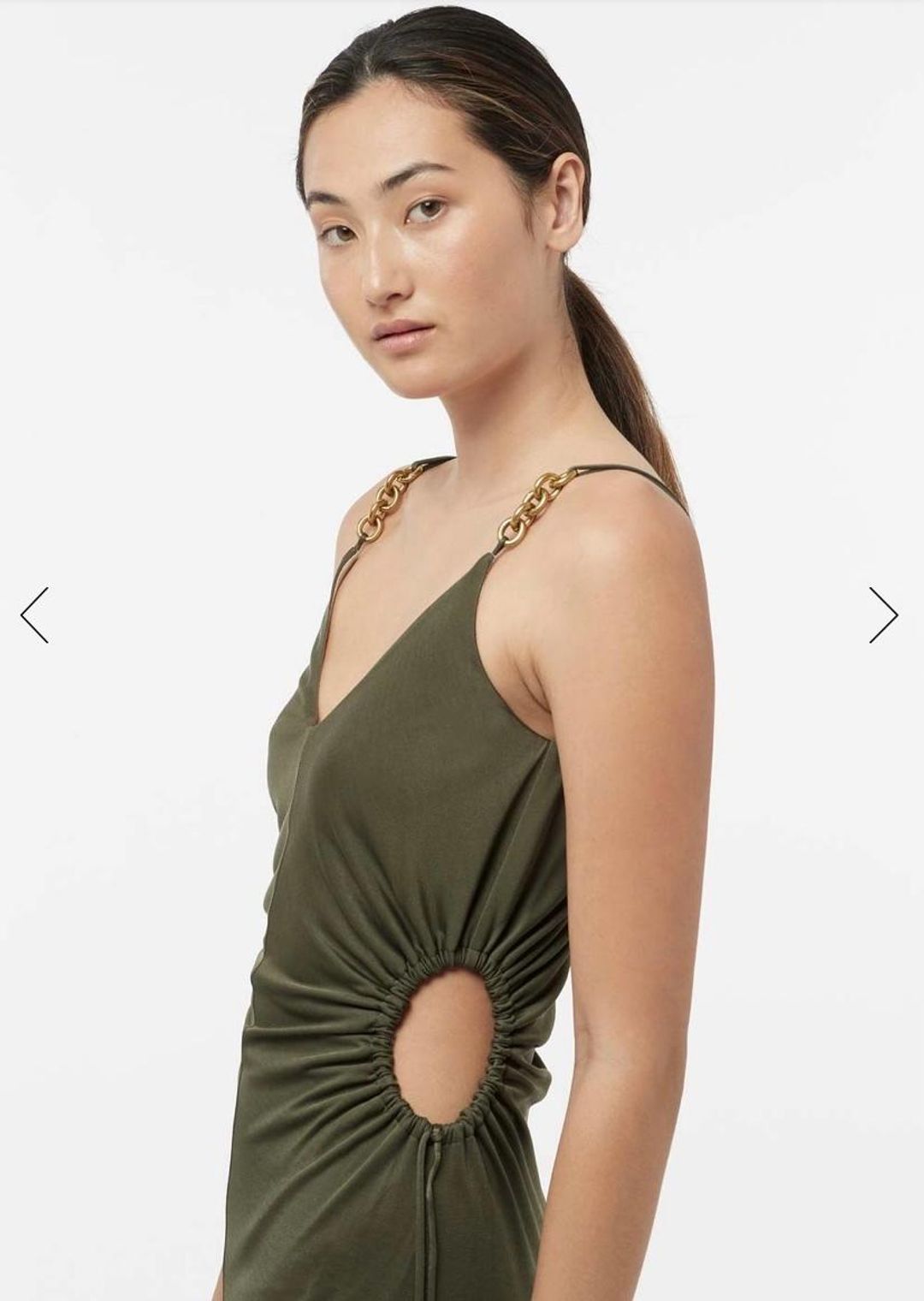Manning Cartell Perpetual Green Dress Olive Size 6 for rent on The Volte - main image