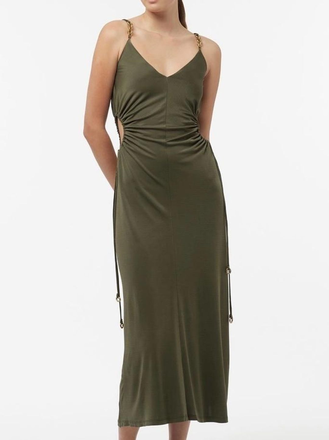 Manning Cartell Perpetual Green Dress Olive Size 6 for rent on The Volte - main image
