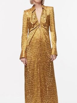 Manning Cartell Golden Atlas L/S Dress Gold Size 6 for rent on The Volte - image 1