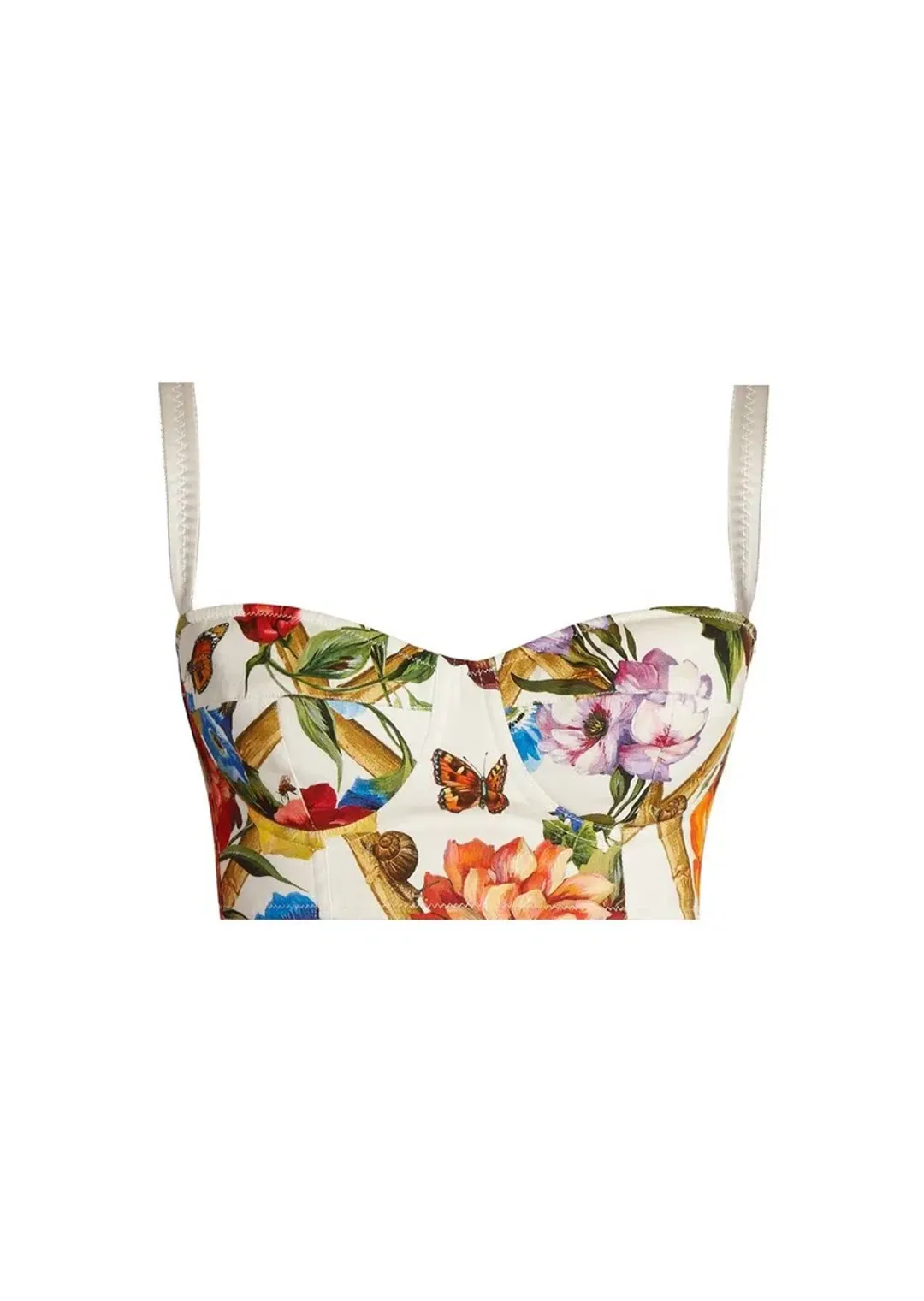 Dolce and Gabbana Bustier and Skirt Set Print Size 6 for rent on The Volte - main image