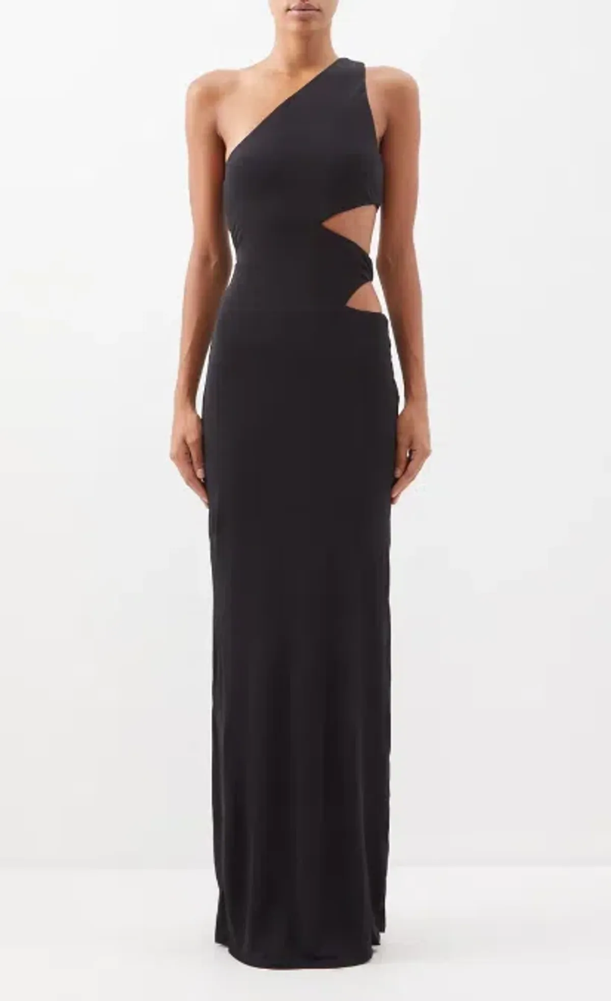 Staud Letta One-Shoulder cut-out dress black Size 10 - Image 1