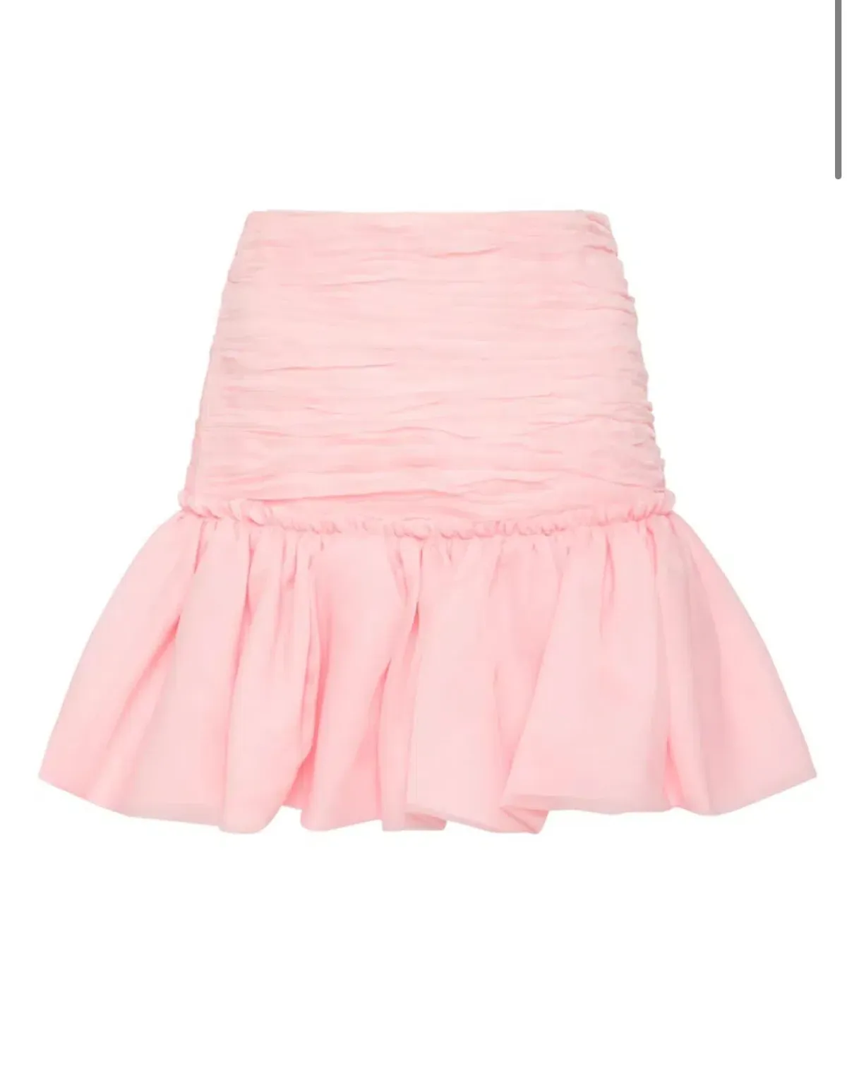 Aje Myriad Puff Sleeve Cropped Top & Tiered Mini Skirt Set Pink Size 4 - Image 4