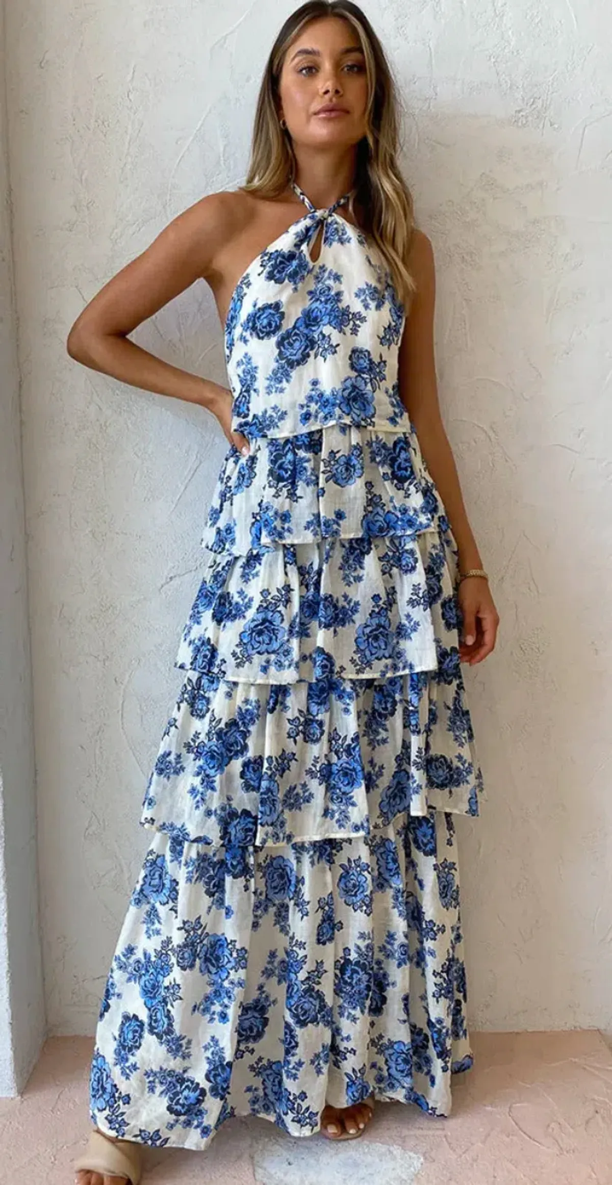 By Nicola Water Lily Maxi Dress Rosie Size 10 for rent on The Volte - main image