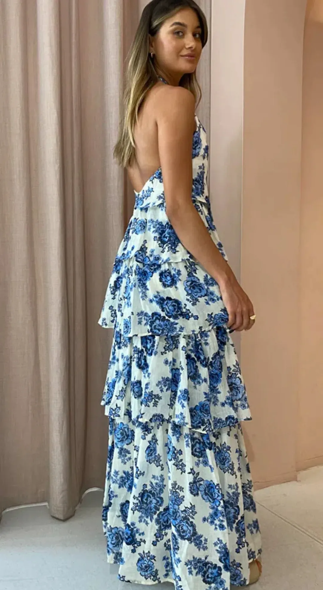 By Nicola Water Lily Maxi Dress Rosie Size 10 for rent on The Volte - main image