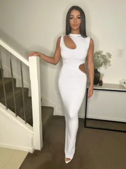 Ivona Skelo Vivia Dress White Size 6/XS for rent on The Volte - image 1