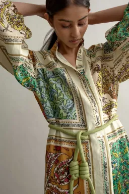 Alemais Delphine Shirt Dress Multi Size 8 for rent on The Volte - image 2