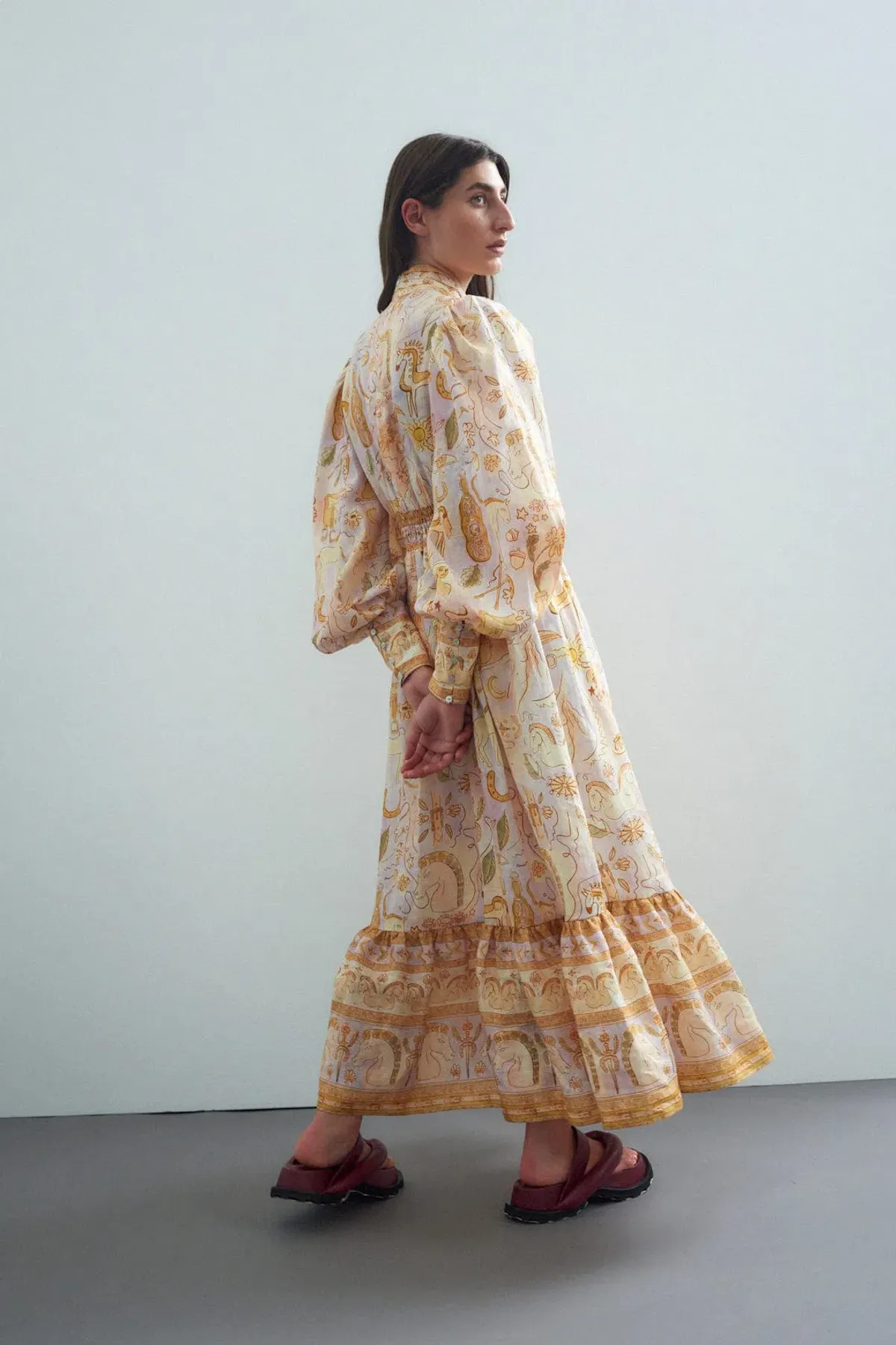 Alemais Solitaire Midi Dress Print Size 12 - Image 2
