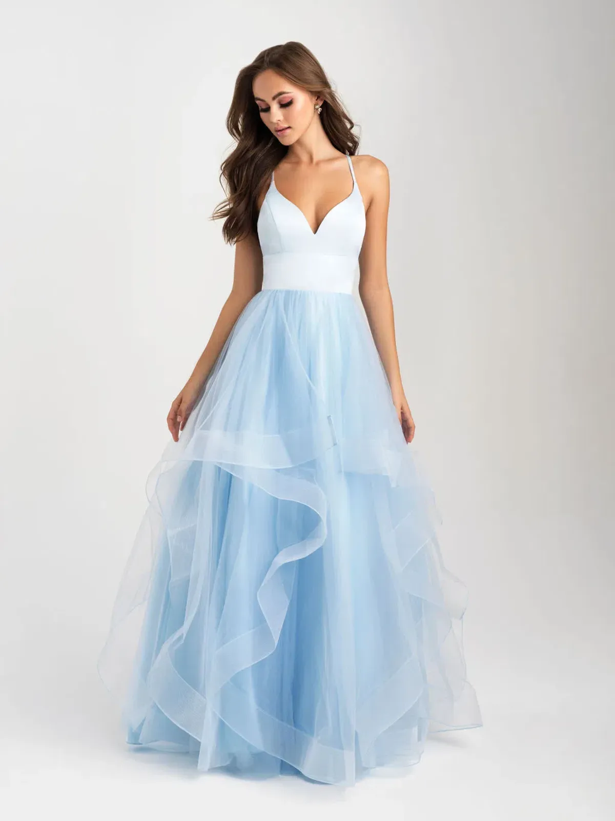Madison James Dress (Ferrari Formalwear) In Light Blue Size AU 6 - Image 1