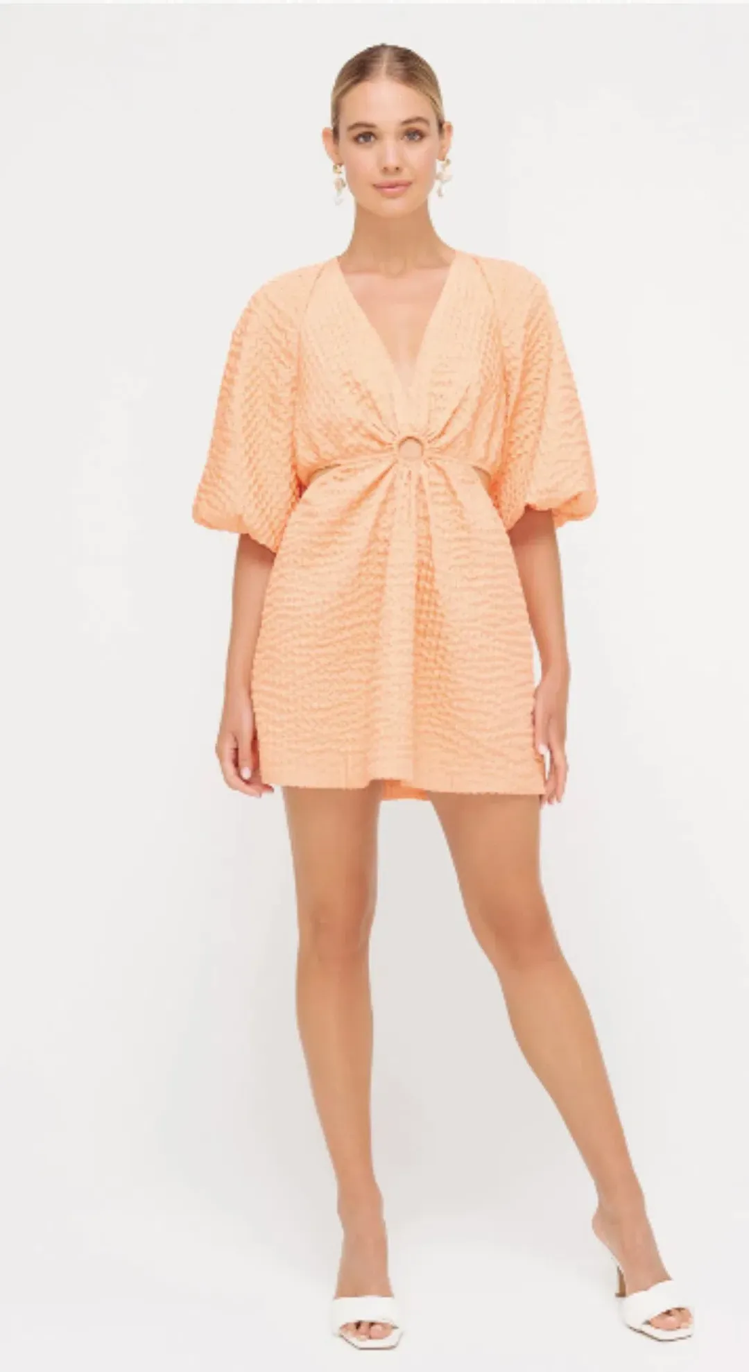 Sheike Sadie Mini Dress Peach Size AU 10 for rent on The Volte - main image