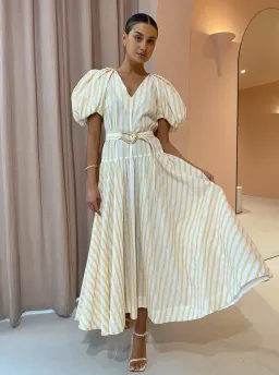 Acler Warner Dress Mango Stripe Size 8 for rent on The Volte - image 1