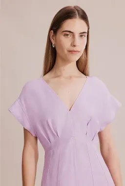 Country Road Panelled Midi Dress Lilac Size 8 for rent on The Volte - image 4